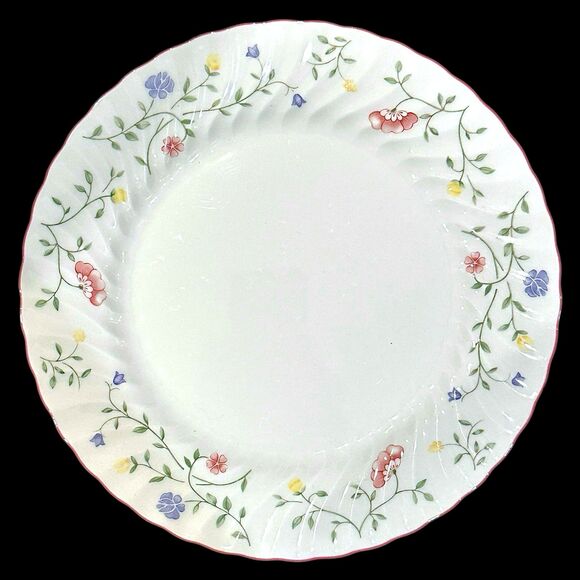 Set of 3 Johnson Brothers Summer Chintz Dinner Plates Flowers Pastels 10.5" - Picture 12 of 16